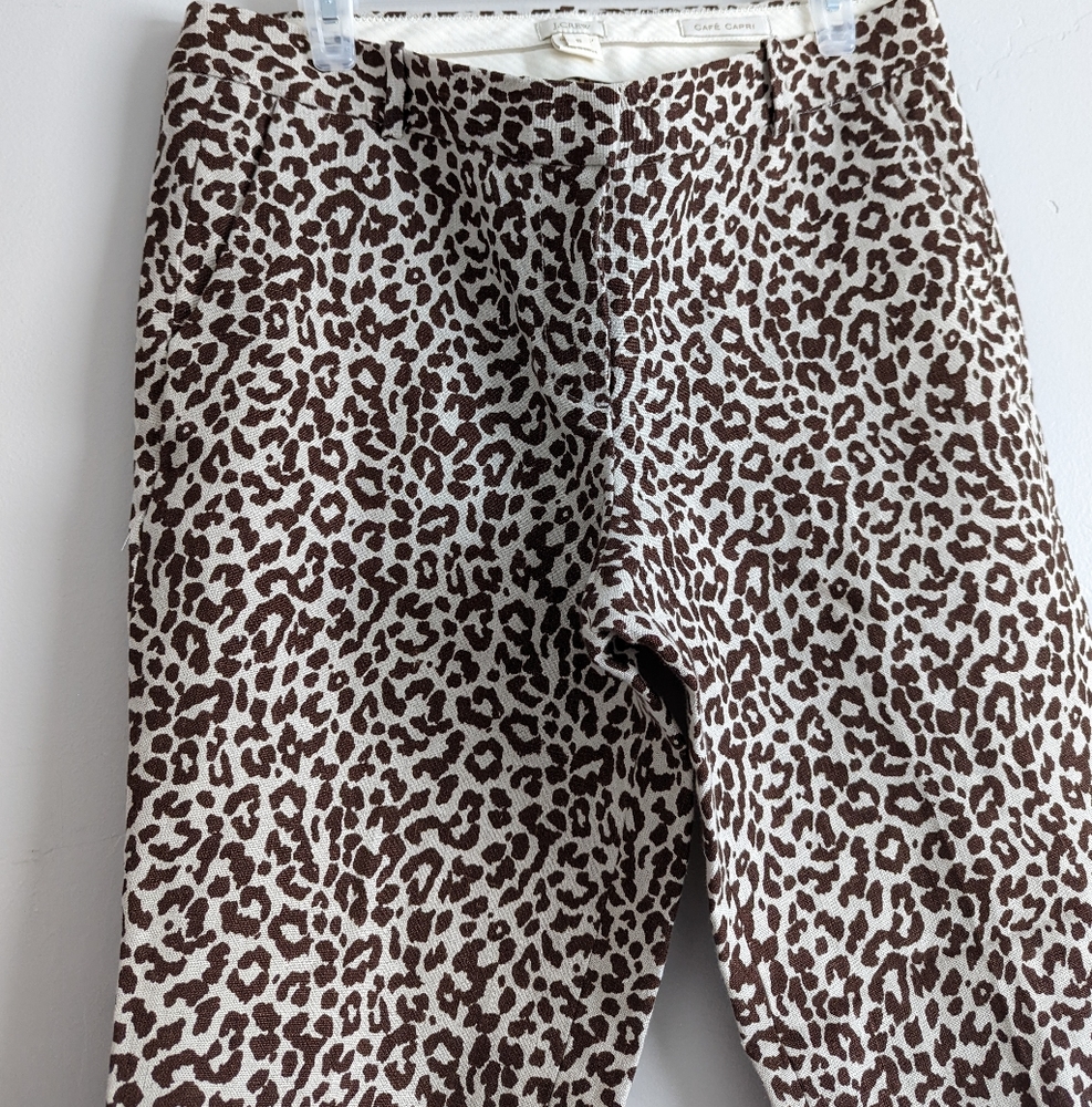 🌿J. CREW LEOPARD PRINT PANTS🌿 - Picture 3 of 7